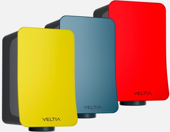 Automatische handdroger in vele kleuren Compacte highspeed handdroger in 9 kleuren met hepafilter